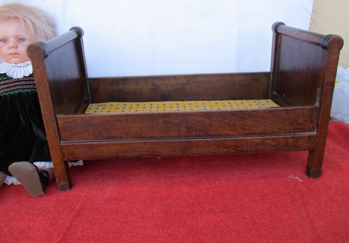 Ancien lit bois style - ancien, en