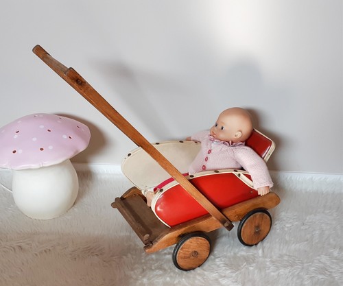 Poussette vintage bois pour - en,